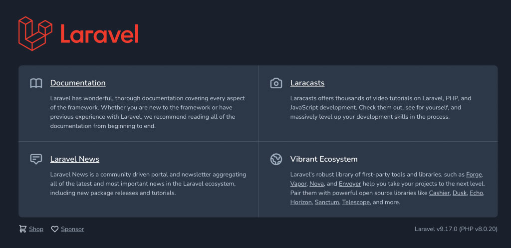 Laravel Default Page